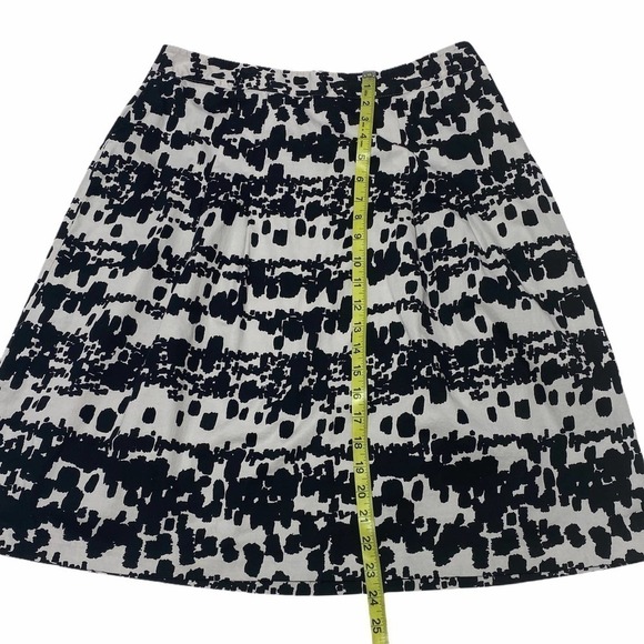 BLACK White Printed A-Line Skirt - Picture 7 of 9